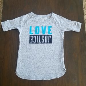 Girl's Love Justice t-shirt